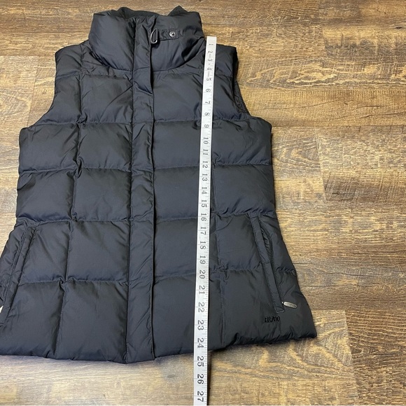 Eddie Bauer Premium Goose Down Puffer Vest Womens Small EB700 Black Zip Snap - Picture 4 of 10